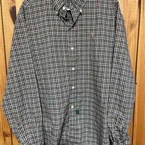 ☀️ 3 for $20 Ralph Lauren Black and White Plaid Shirt